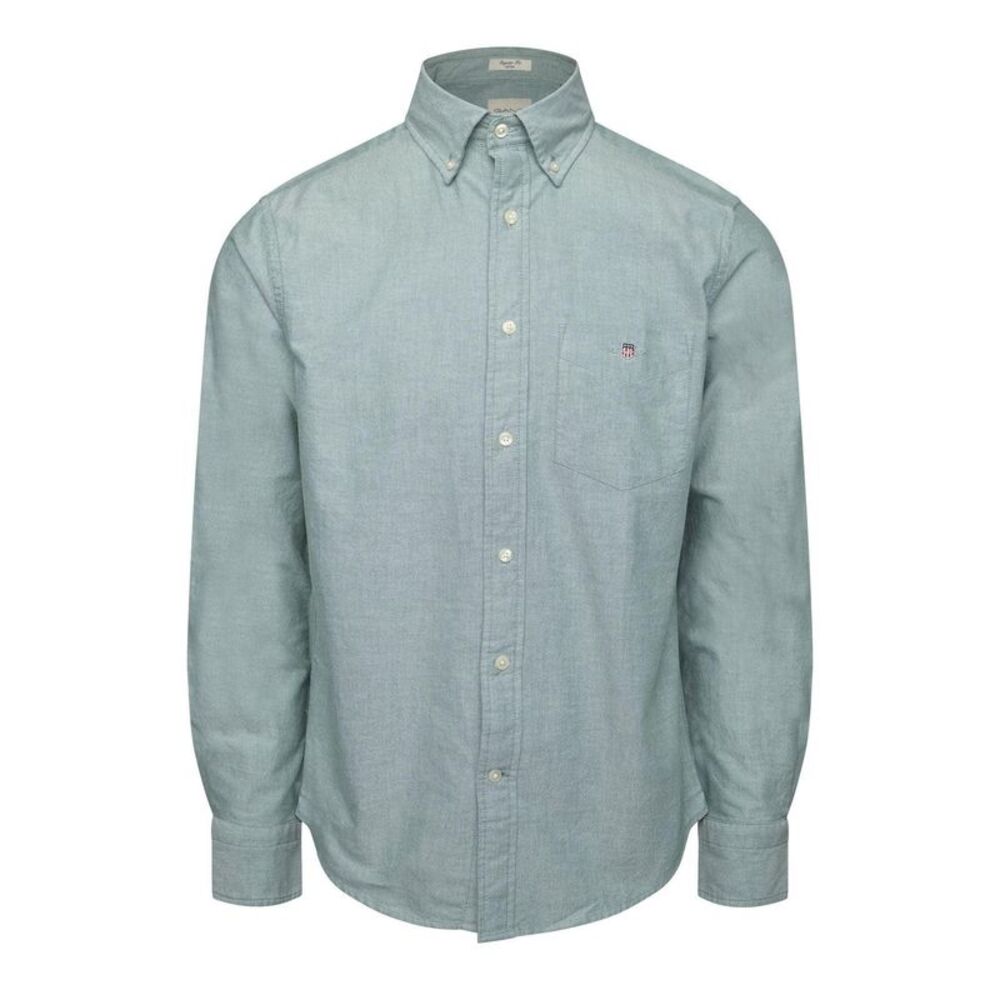 Gant Mens Oxford Regular Shirt / Forest Green